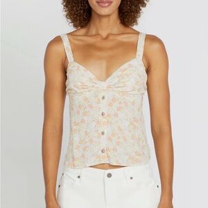 NWT - Volcom - TIME TO GROW CAMI TOP - DAZE GREY - MEDIUM